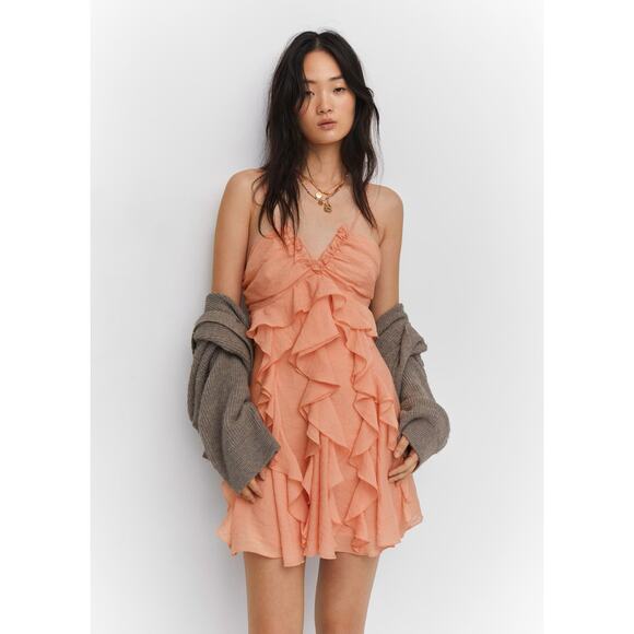 RARE!!! MANGO V-Neck Mini Dress NWT - Picture 14 of 16